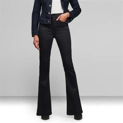 G-Star Women's 3301 High-Flare Jeans - Gomix Brands Outlet